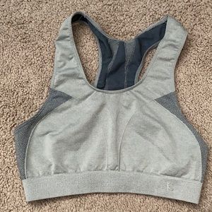 Grey sports bra